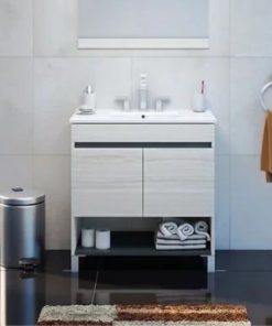 VANITORY SILVER BLANCO TEXTURADO
